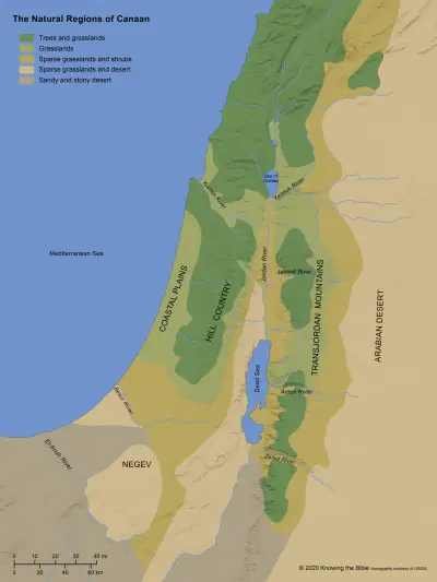 The Natural Regions of Canaan