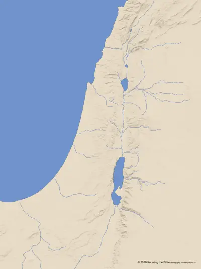 Israel (Blank Base Map)